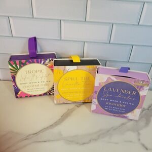 Love Who You Are L.W.Y.A. Body Wash & Polish 3 Pack Coconut Vanilla Lavender 3oz